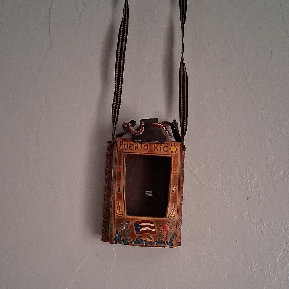 Brown Puerto Rico Themed Men's Bag
